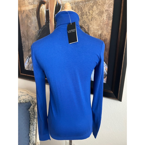 NWT Women's Lauren Ralph Lauren Sweater, S, Blue - Picture 2 of 7